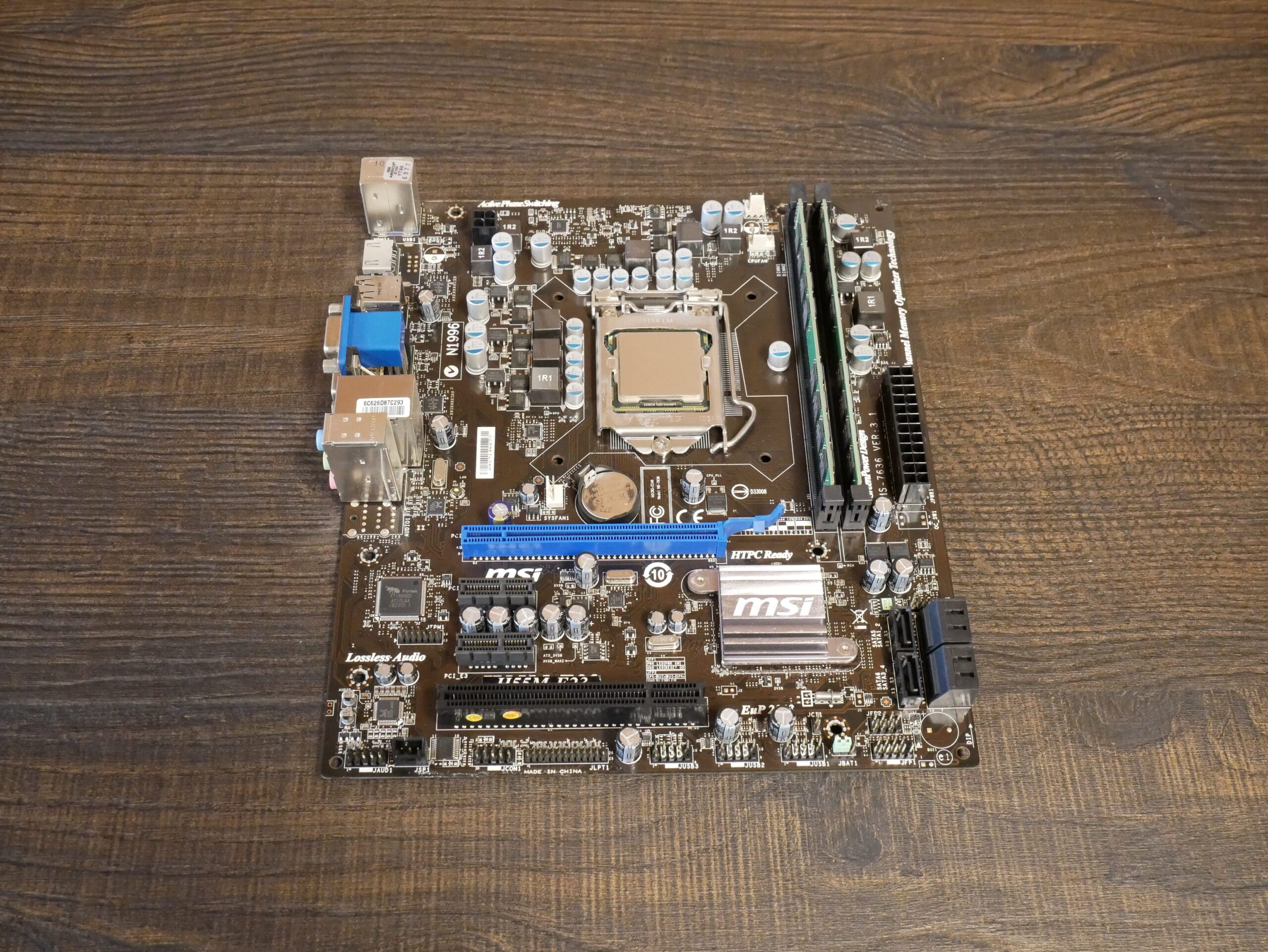 MSI H55M-E23 met CPU & RAM (Refurbished)