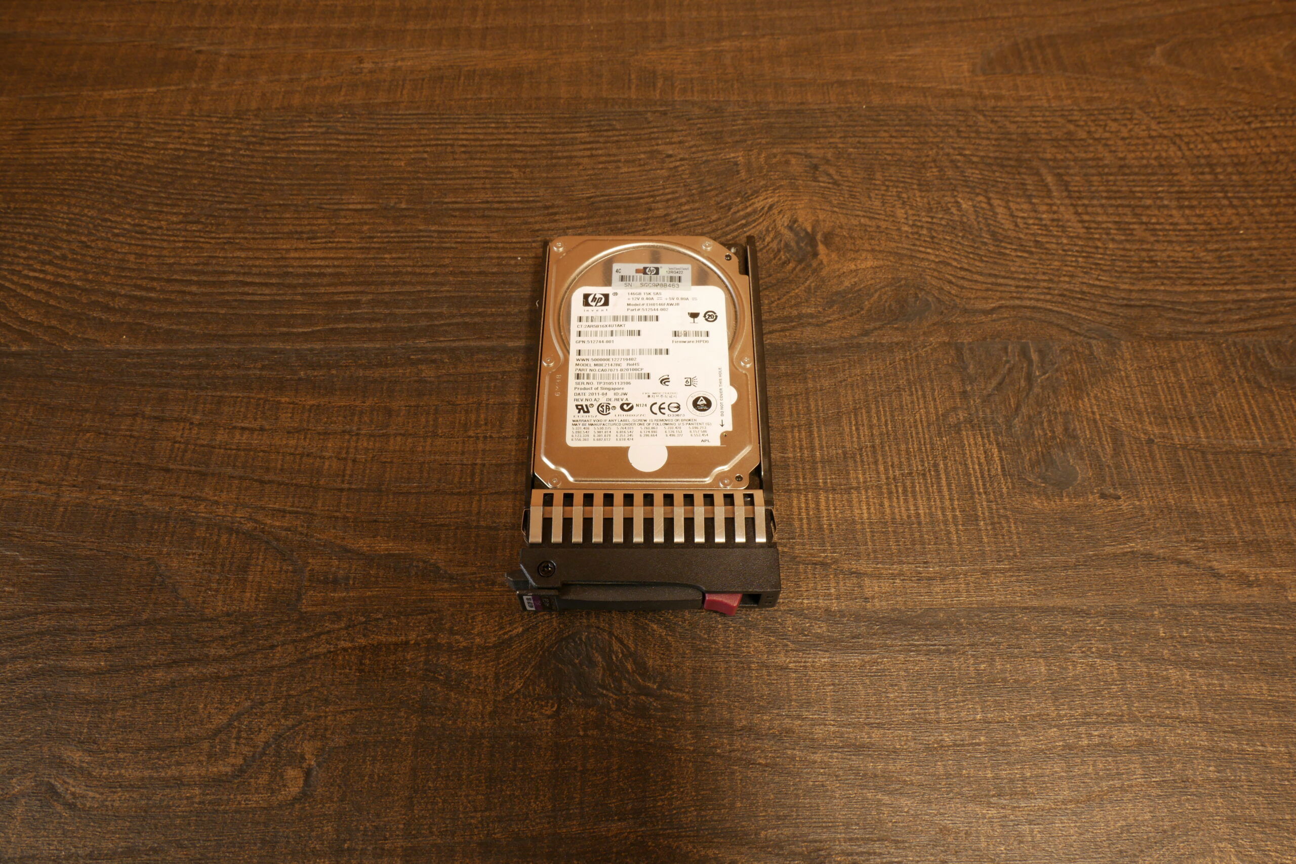 HPE 512744-001 HDD SAS II schijf (Refurbished)